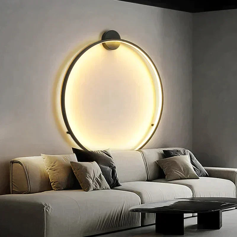 Round LED Wall Sconce Modern Minimalist Home Lighting Energy Efficient Soft Glow For Stylish Interiors