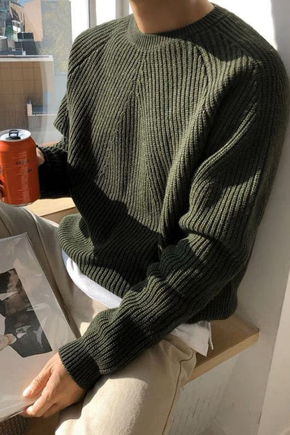 Cillian | Elegant ribbed sweater for men