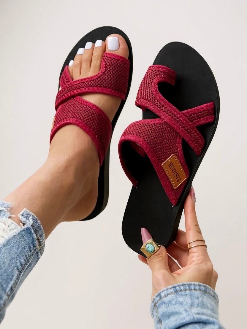 Women's Cushioned Slides with Soft Footbed and Easy Slip-On Design