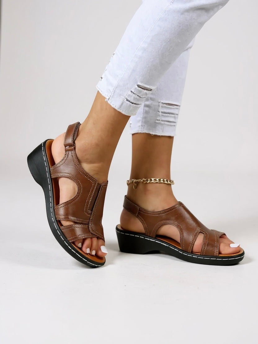 Women's Adjustable Walking Sandals with Cushioned Support and Secure Fit - TrendAura
