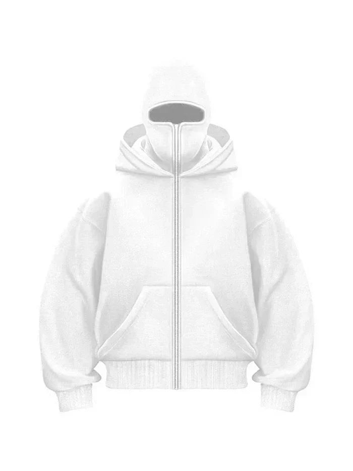 Matthias Mens Casual Mask Hoodie Pullover With Relaxed Fit And Classic Hooded Sweatshirt