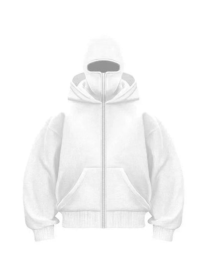 Matthias Mens Casual Mask Hoodie Pullover With Relaxed Fit And Classic Hooded Sweatshirt