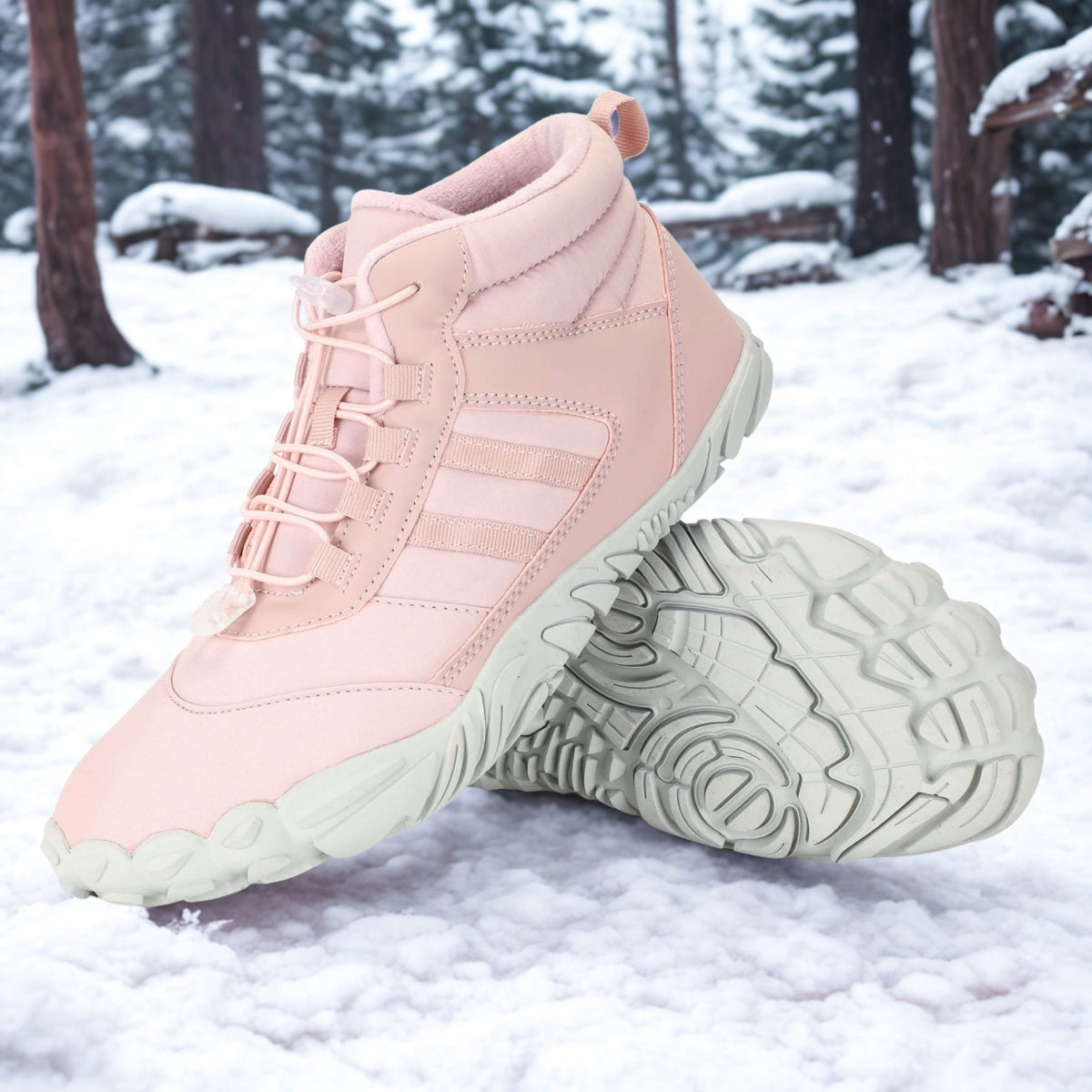 Waterproof Winter Boots For Unisex And Couples With Wide Toe And Arch Support Durable Cold Weather Footwear