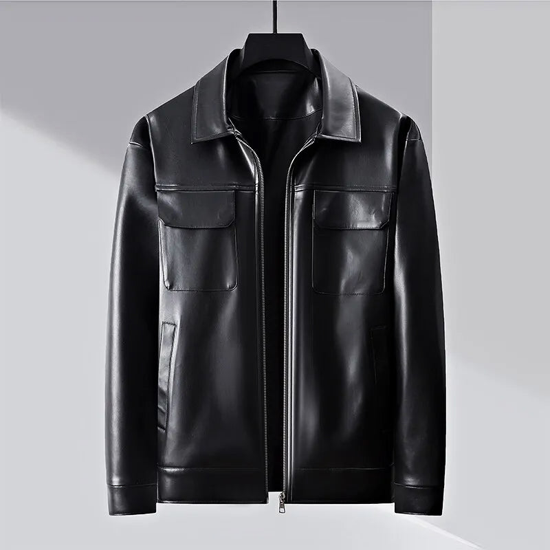 Il Boss Elegante Jacket by Alessandro Veneti for Executives With Structured Cut and Sharp Collar
