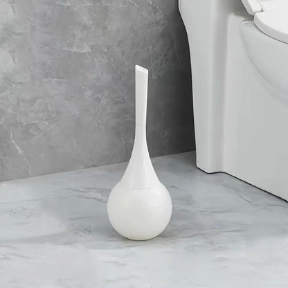 Modern Hammered Gold Toilet Brush with Holder