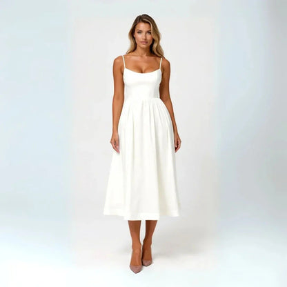 Isabelle Spaghetti Strap Midi Dress