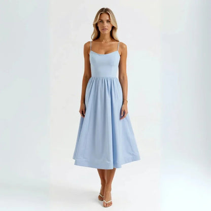 Isabelle Spaghetti Strap Midi Dress