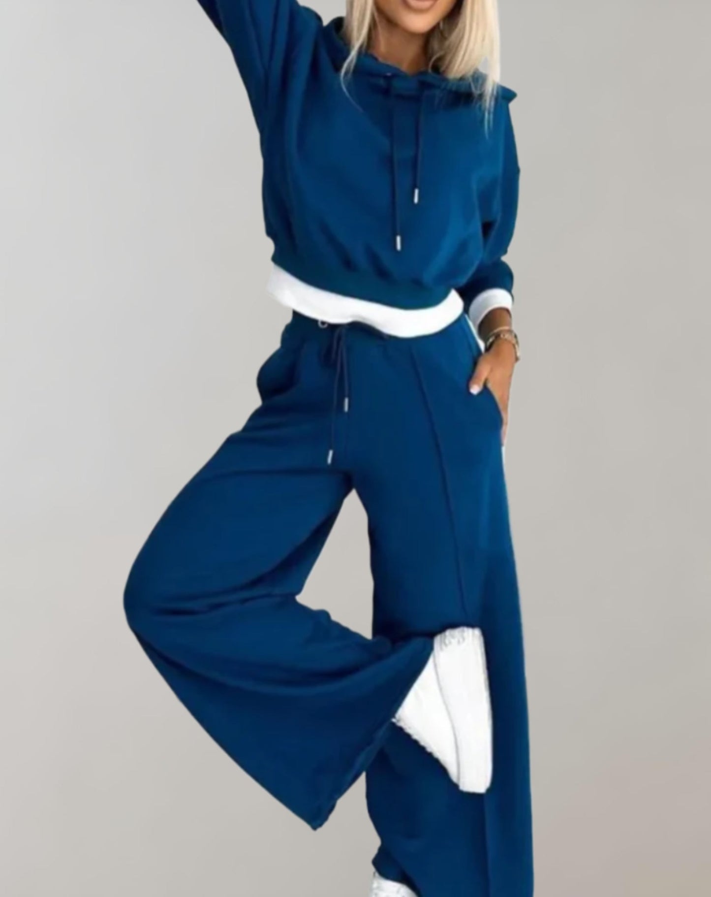 Ivah Women Modern Pants And Hoodie Set Comfortable Versatile Chic Everyday Wear For All Occasions And Summer