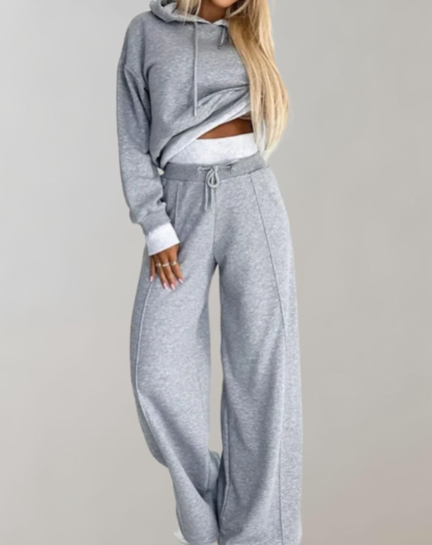 Ivah Women Modern Pants And Hoodie Set Comfortable Versatile Chic Everyday Wear For All Occasions And Summer
