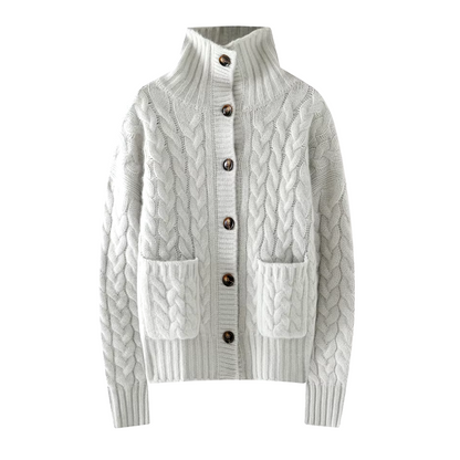 Turtleneck Cardigan for Women