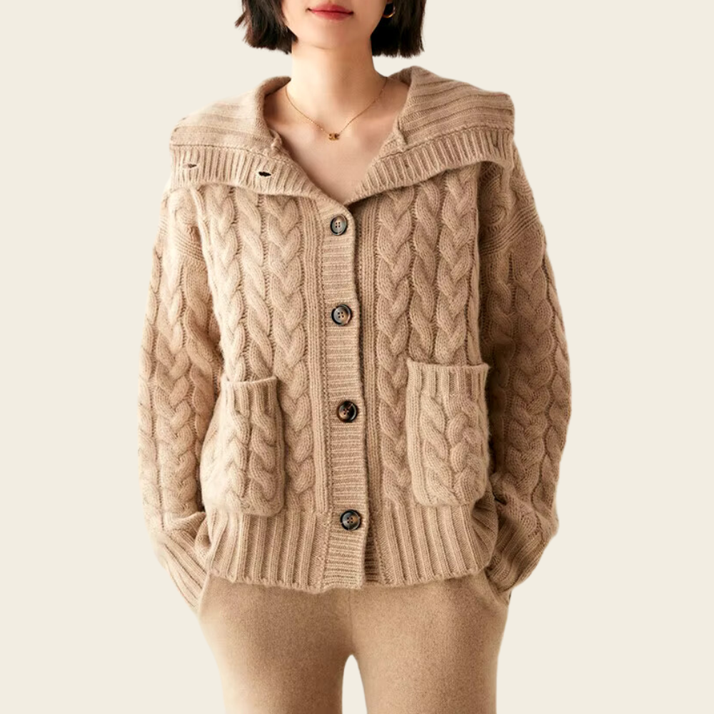 Turtleneck Cardigan for Women
