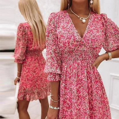 Jenny Midi Summer Dress For Women Elegant Flowing Silhouette Lightweight Comfort