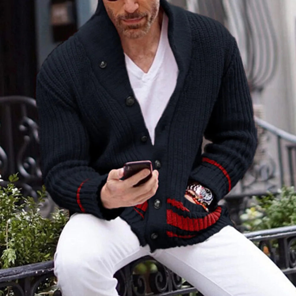 Jaxon Mens Winter Vest With Monochrome Pattern And Easy Button Closure For Cozy Style