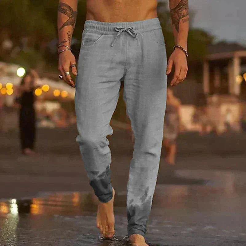 Lucian Casual Linen Pants For Men Lightweight Breathable All Day Comfort For Warm Climates