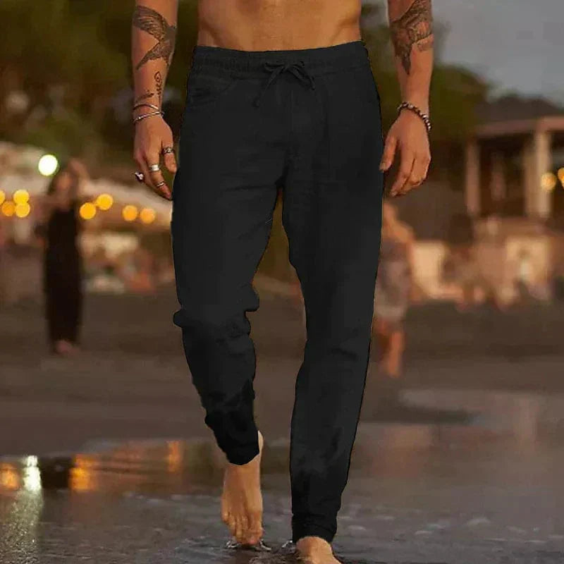 Lucian Casual Linen Pants For Men Lightweight Breathable All Day Comfort For Warm Climates