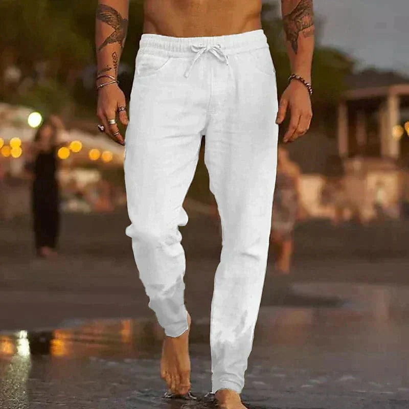 Lucian Casual Linen Pants For Men Lightweight Breathable All Day Comfort For Warm Climates