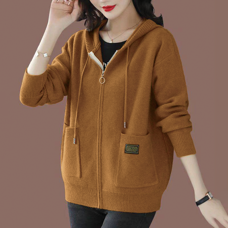 Aria -  Wool Zip-Up Hoodie