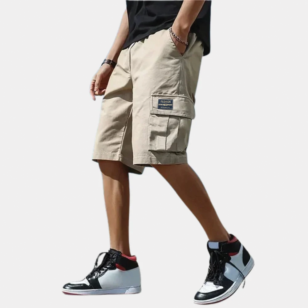 Caleb Cargo Shorts For Men Relaxed Fit Utility Shorts With Multiple Pockets Cotton Blend Streetwear Ready