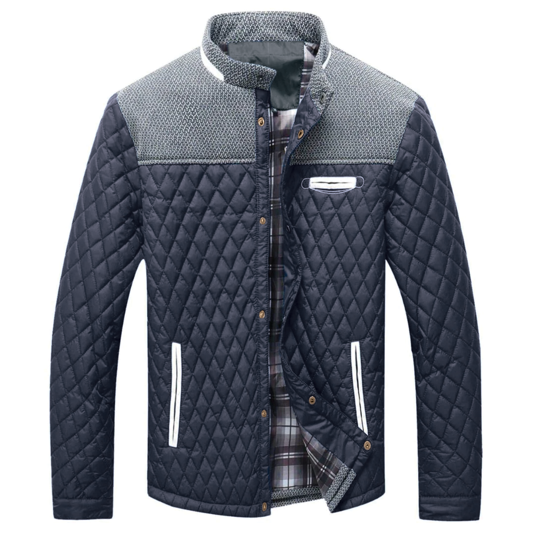 Aaron Quilted Mens Jacket By TrendAura Lightweight Warm Outerwear For Year Round Style And Comfort