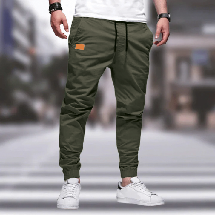 Henry Slim Jogger Pants For Men With Elastic Waistband And Breathable Stretch Cotton Blend All Day Comfort