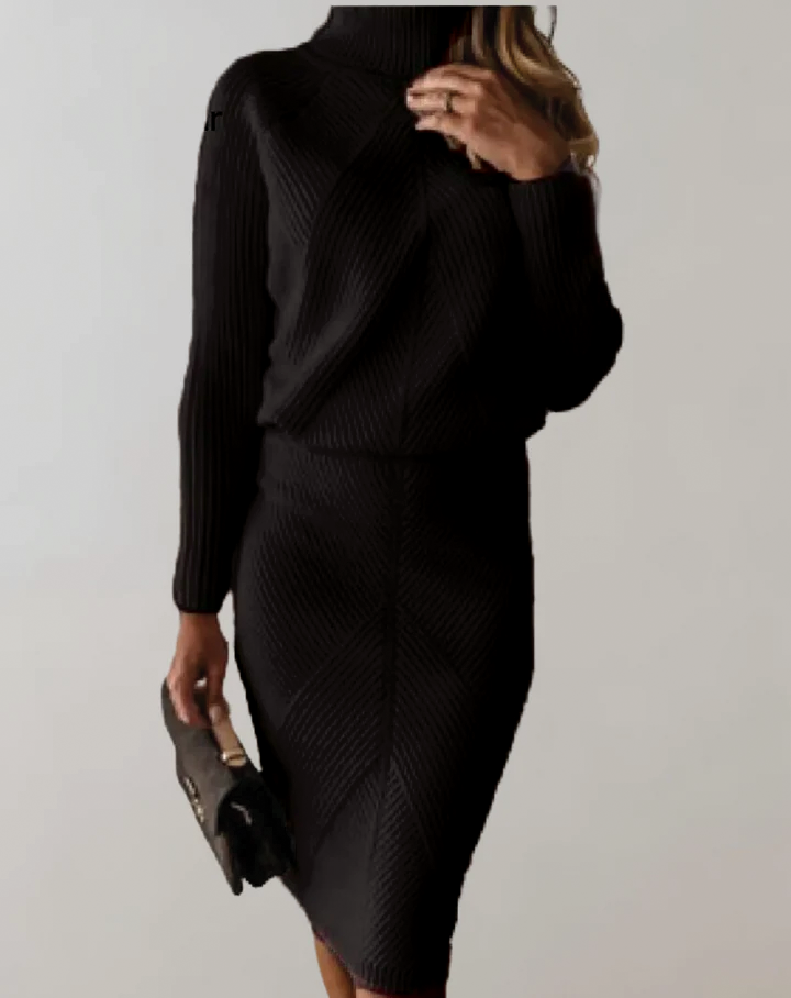 Léa Ribbed Knit Set Elegant And Comfortable For Office And Cozy Evenings Ideal For Busy Professionals