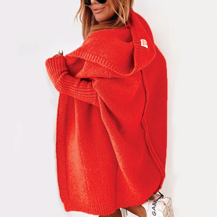 Léa Soft Hooded Knit Cardigan for Women Cozy Warmth Timeless Elegant Style for Daywear