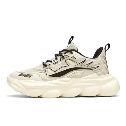 Jarek PulseWave Sneakers by TrendAura Lightweight Black Running Shoes With Dual Pull Tabs And Lightning Accents