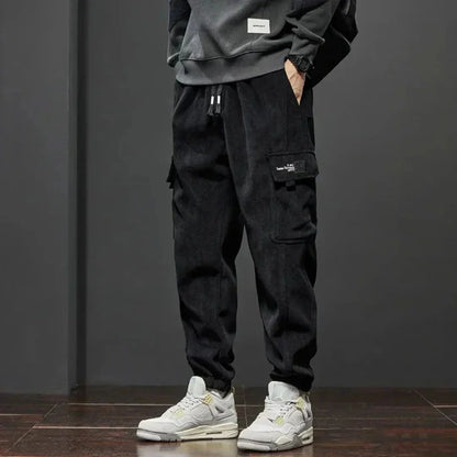 Jason Tactical Fleece Lined Cargo Pants With Dual Cargo Pockets And Ribbed Ankle Cuffs