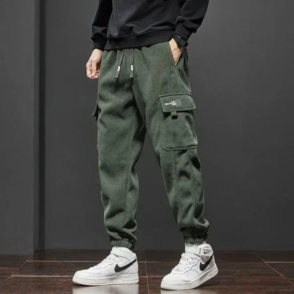 Jason Tactical Fleece Lined Cargo Pants With Dual Cargo Pockets And Ribbed Ankle Cuffs