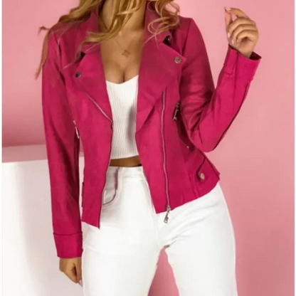 Sara | Classic Biker Jacket for Women