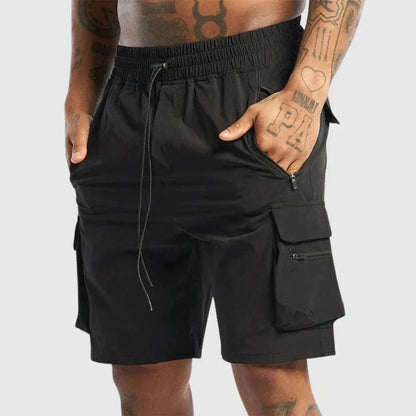 Jett Quick Dry Utility Cargo Shorts For Men With Adjustable Waist And Oversized Pockets Lightweight Nylon