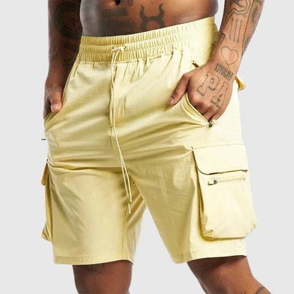 Jett Quick Dry Utility Cargo Shorts For Men With Adjustable Waist And Oversized Pockets Lightweight Nylon