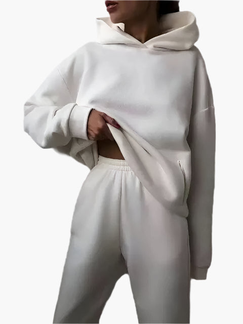 Women's Hoodie & Jogging Pants Set – Comfortable Winter Lounge Suit for Everyday and Leisure