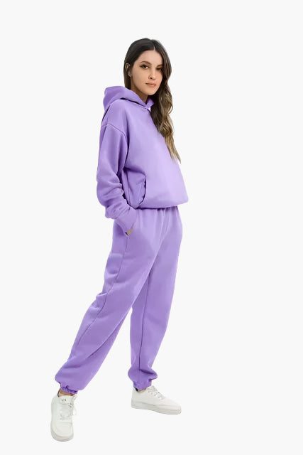 Women's Hoodie & Jogging Pants Set – Comfortable Winter Lounge Suit for Everyday and Leisure