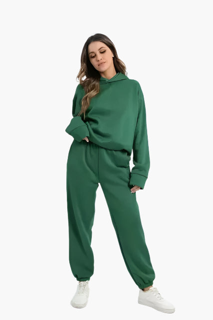 Women's Hoodie & Jogging Pants Set – Comfortable Winter Lounge Suit for Everyday and Leisure