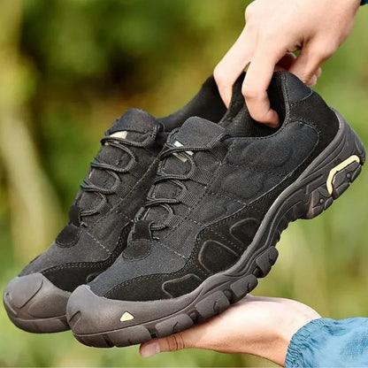 TrendAura Jorren Blackout Tactical Sneakers With Quick Dry Lining All Terrain Lug Traction