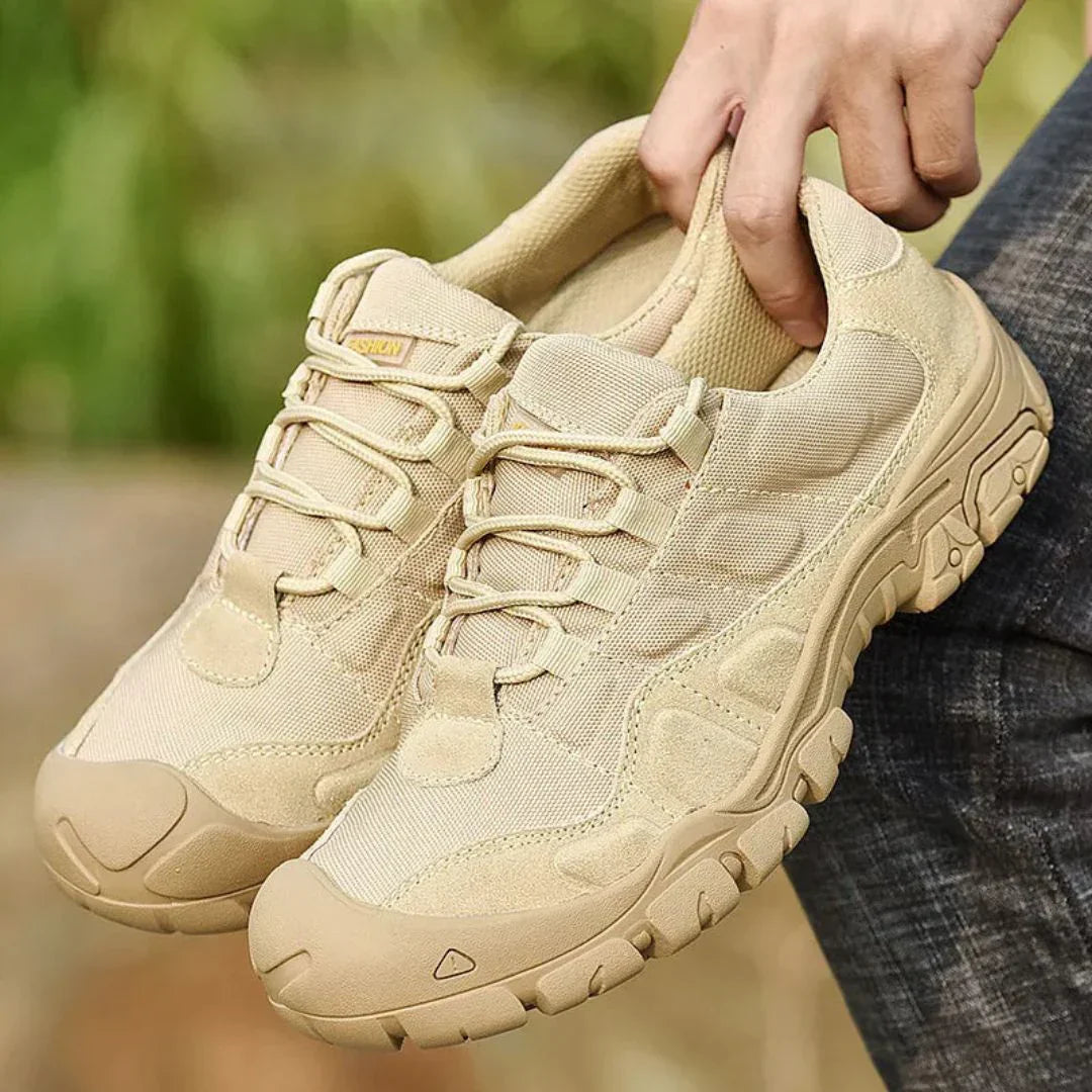 TrendAura Jorren Blackout Tactical Sneakers With Quick Dry Lining All Terrain Lug Traction
