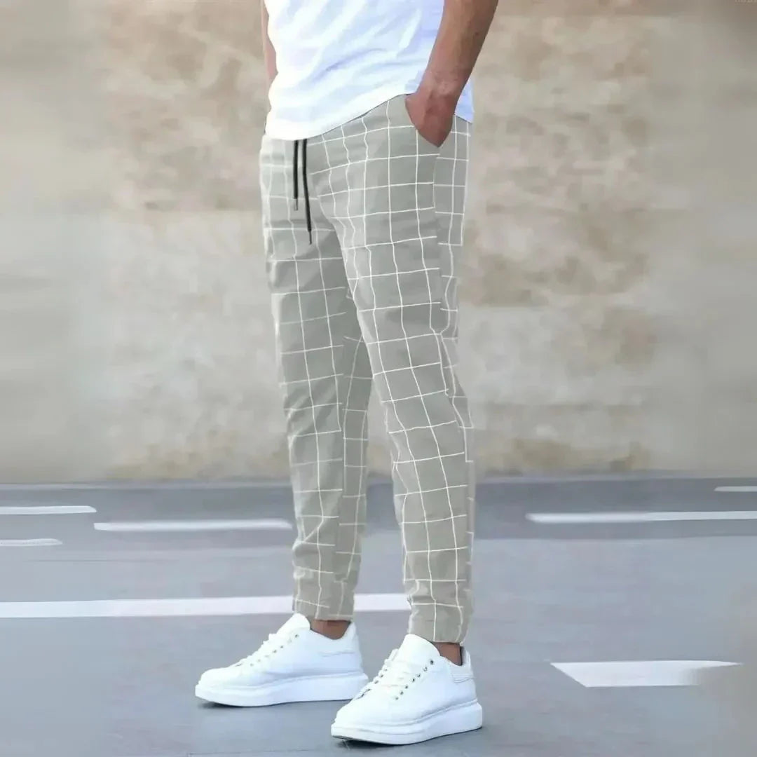 Joshua Checkered Tapered Pants