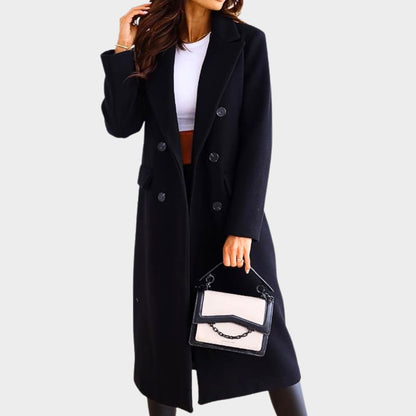 Meena Classic Coat For Women Premium Wool Outerwear Timeless Design All Day Comfort For Professional Women