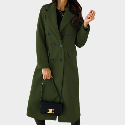 Meena Classic Coat For Women Premium Wool Outerwear Timeless Design All Day Comfort For Professional Women