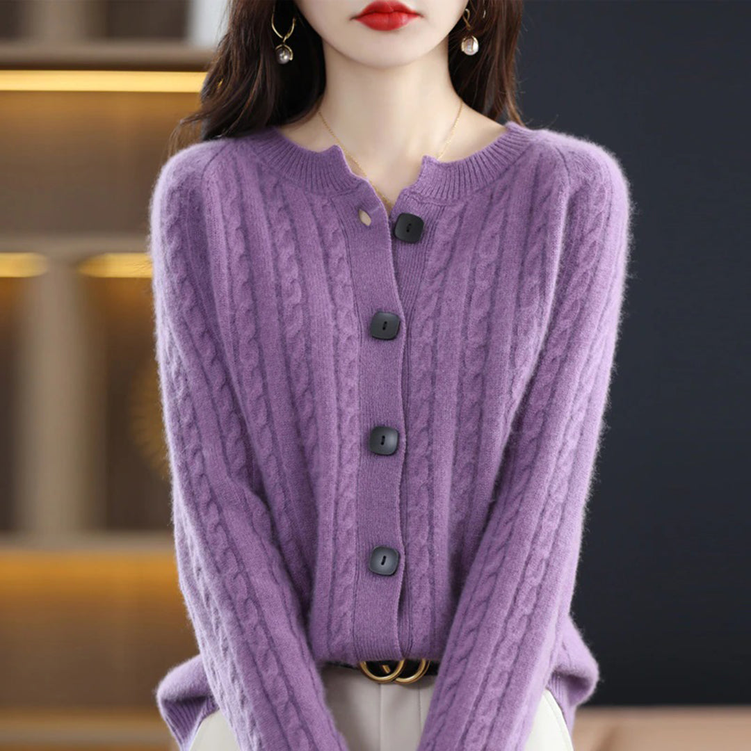 Lily | Women’s Cozy Button-Up Relaxed Fit Winter Cardigan