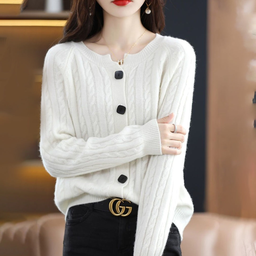 Lily | Women’s Cozy Button-Up Relaxed Fit Winter Cardigan