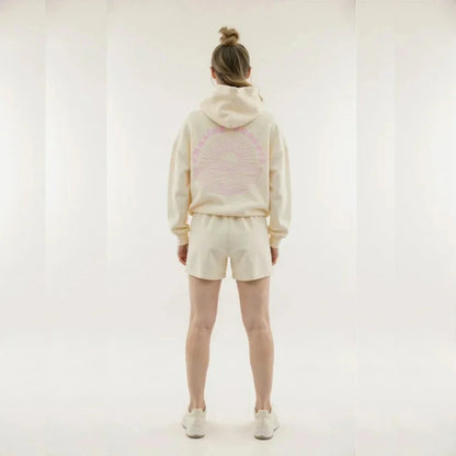 Waylynn Kai Tropical Graphic Hoodie - Oversized Relaxed Fit With Palm Tree Print And Wave Motto