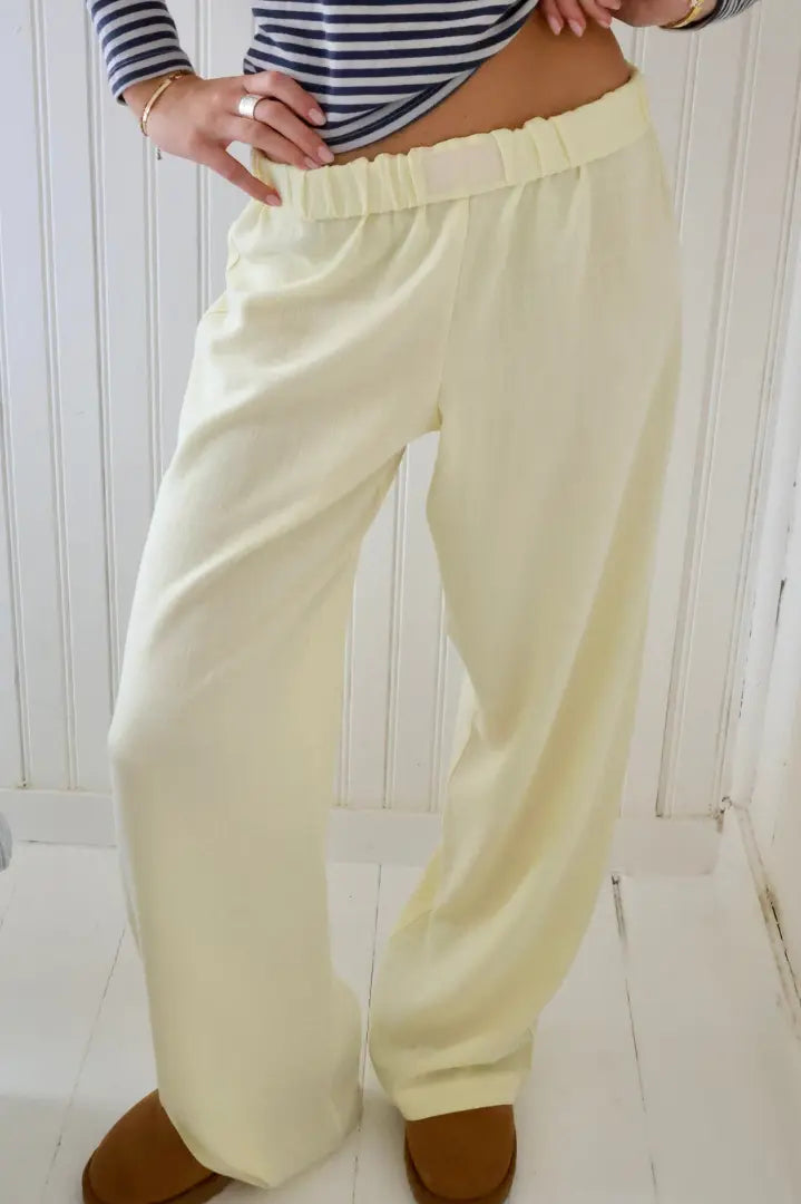 High-waisted straight pants for women