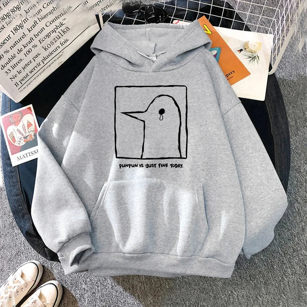 Women's hoodie with Punpun design