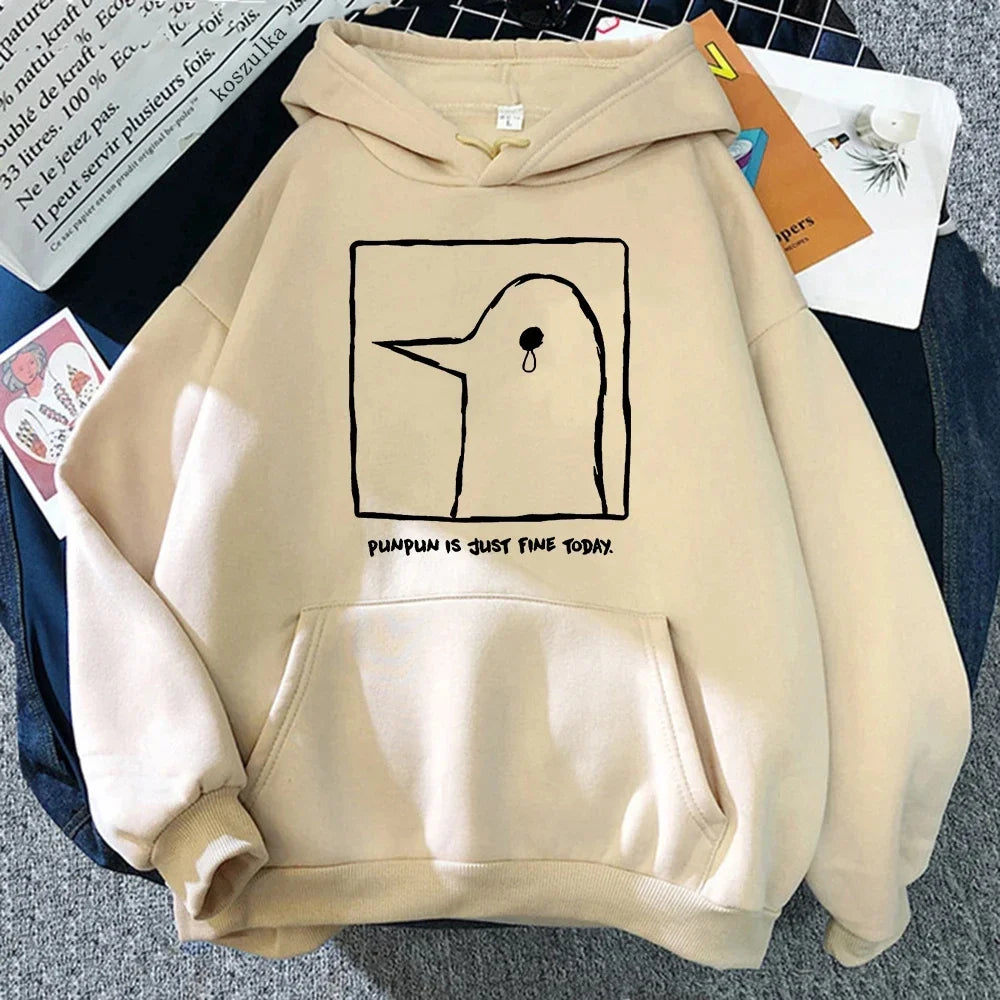 Women's hoodie with Punpun design