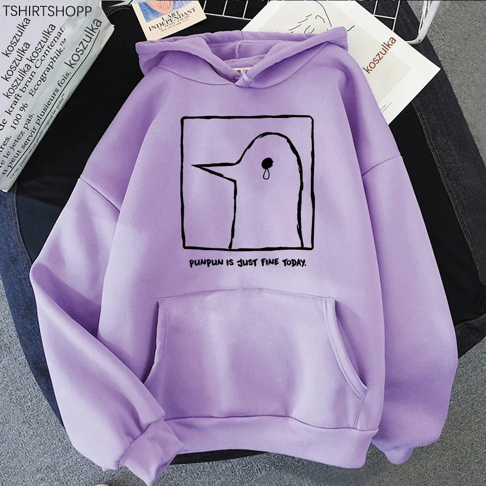 Women's hoodie with Punpun design