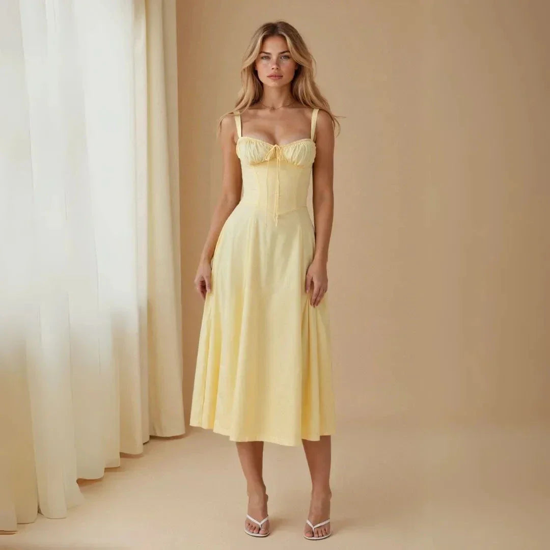 Kiana Bustier Summer Midi Dress