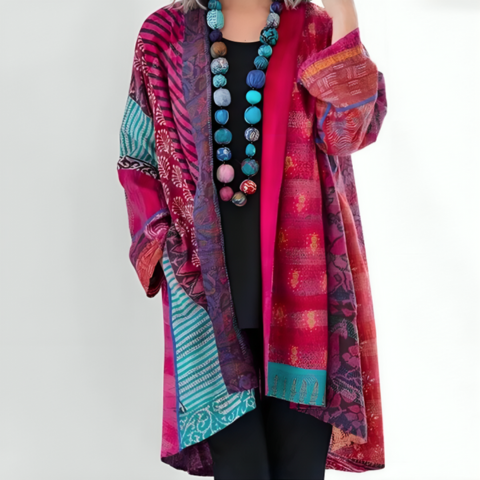 Ethnic Bohemian Fluid Kimono | Light & Colorful