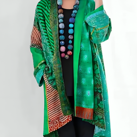 Ethnic Bohemian Fluid Kimono | Light & Colorful